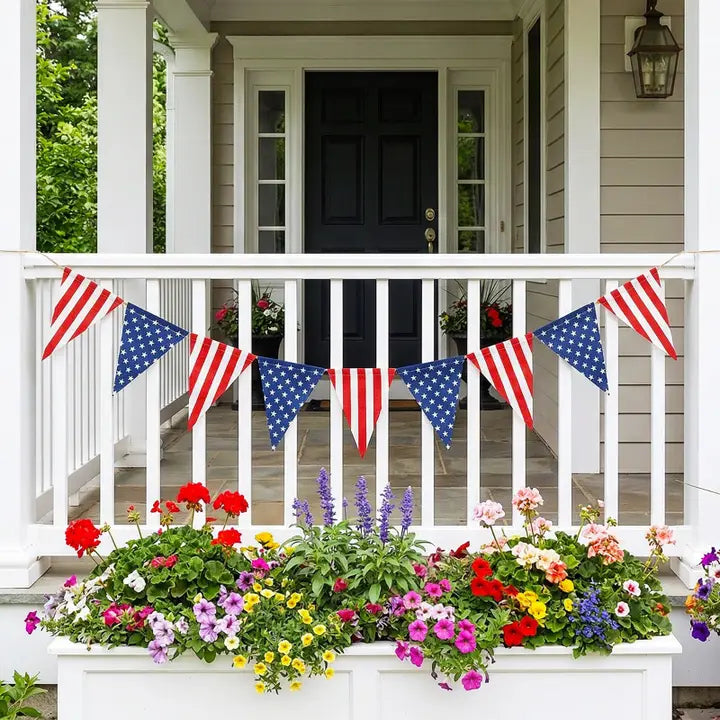 Stars and Stripes Pennant Banner