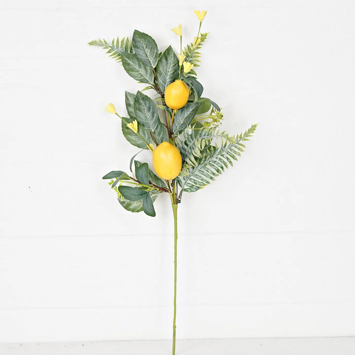 Spray-Lemon Daisy and Flocked Salal Leaves