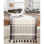 Striped Tassel Runner