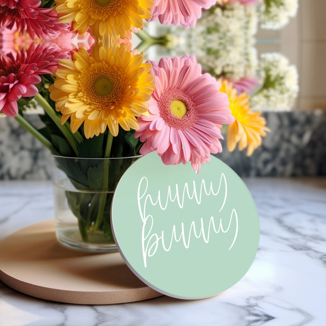 Coffee Bar Spring Ceramic Coasters