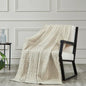Waffle Natural Throw Blanket