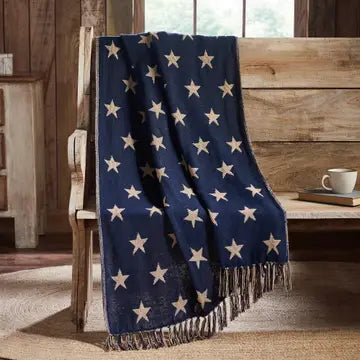 Jacquard Stars Woven Throw 50x60
