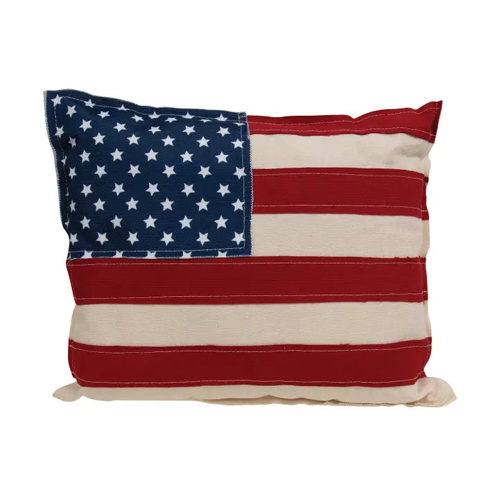 Patriotic Flag Fabric Pillow