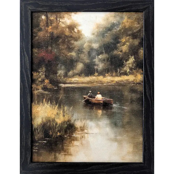 Row Boat Vintage Wall Art