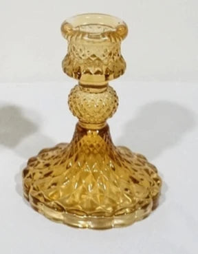 Glass Candlestick Holder