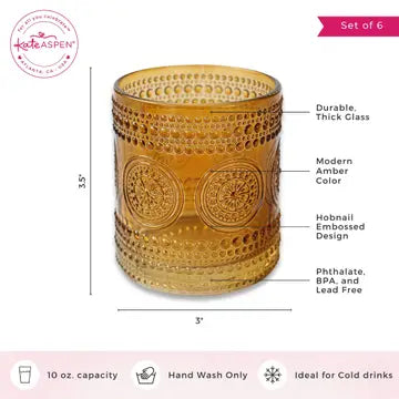 Hobnail Beaded  Drinking Glasses