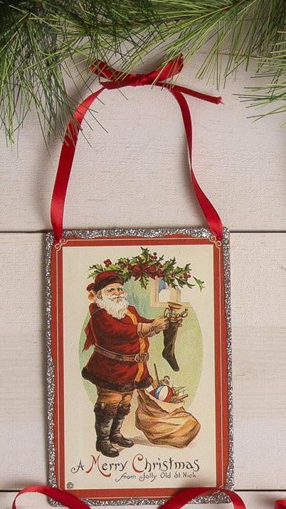 Vintage Postcard Ornaments