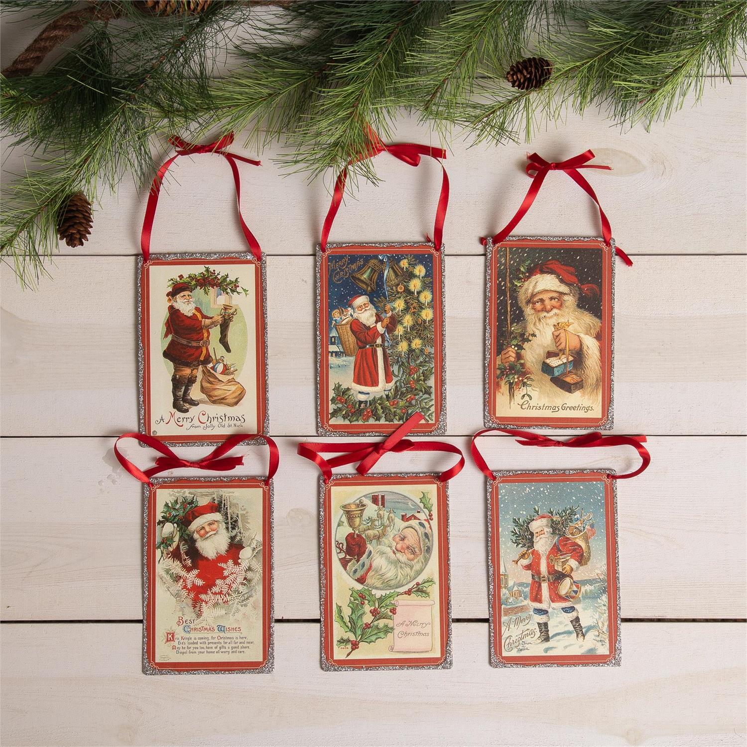 Vintage Postcard Ornaments