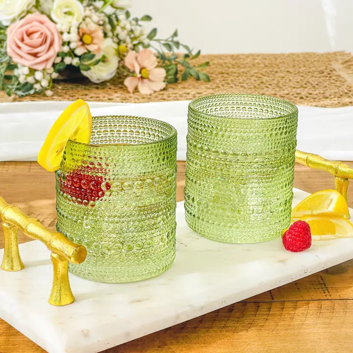 Hobnail Beaded  Drinking Glasses