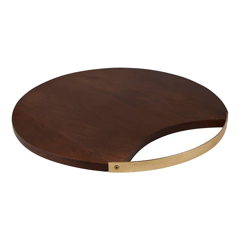 Wood + Brass Board - 16"