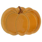 Beaded Pumpkin Plate