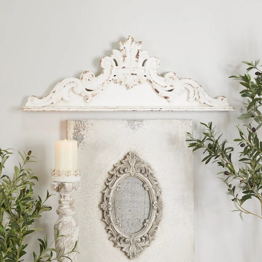 French Country White Wood Wall Decor