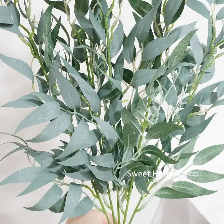 Silk Eucalyptus Leaves Bush,