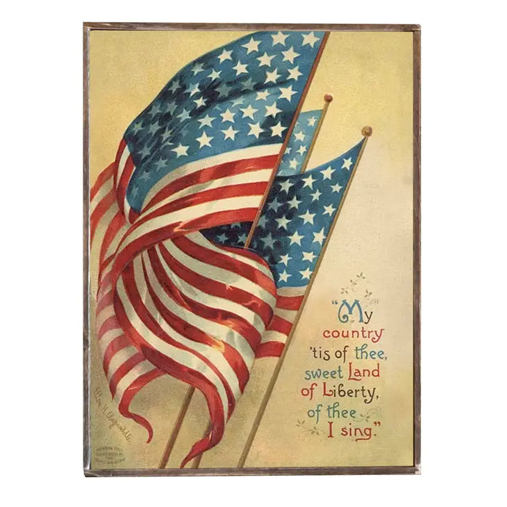 Vintage American Flag, July 4th, USA, Patriotic