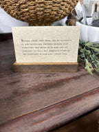 Gathered Thoughts ~ Good Advice