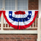 Fan Flag American USA Pleated Patriotic