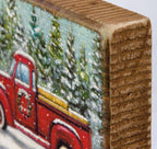 Red Truck Block Sign