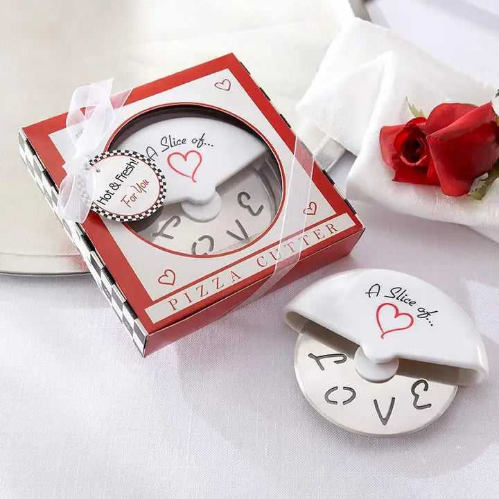 Slice of Love- Stainless Steel Pizza Cutter
