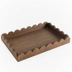 Wood Scallop Tray