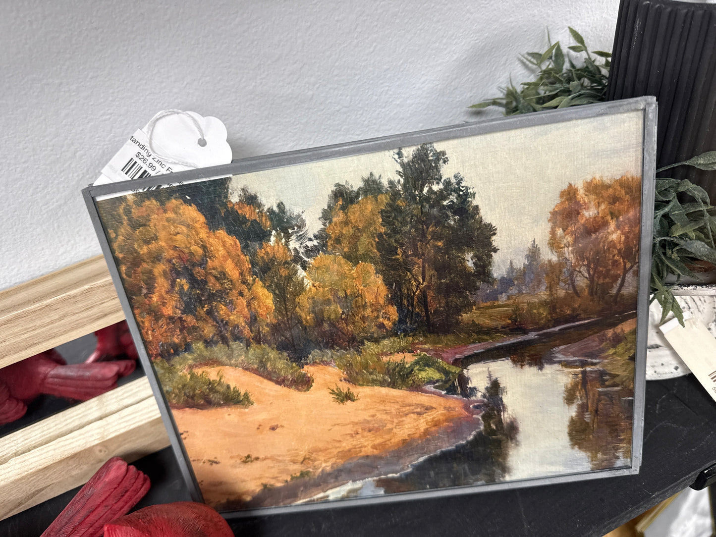 Standing Zinc Frame with Art