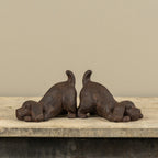 Pair of Puppies Bookends