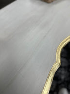 White buffet with Gold Leaf