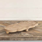 Scalloped Wood Tray