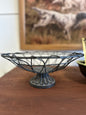 Vintage Wire Basket Pedestal