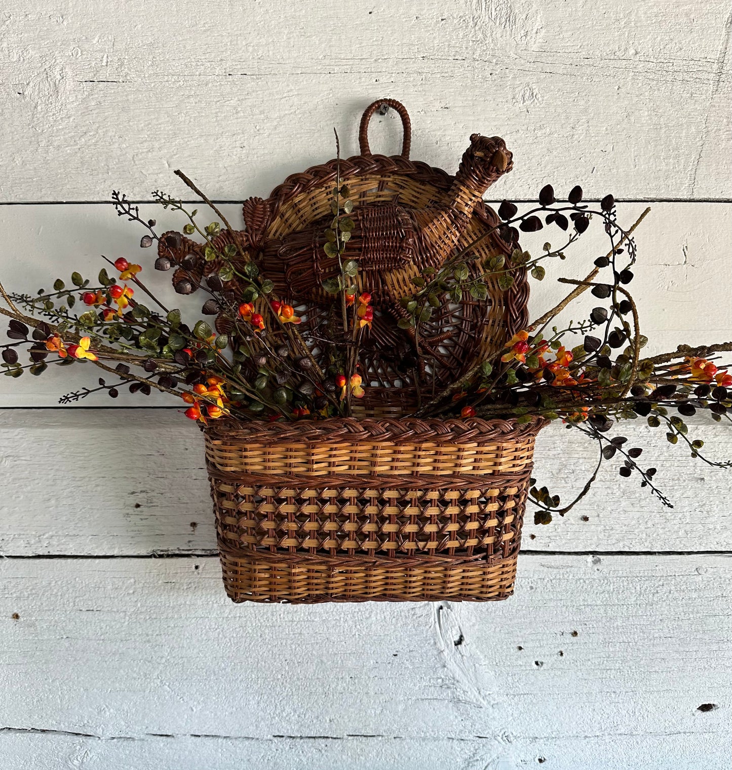 Vintage Turkey Basket