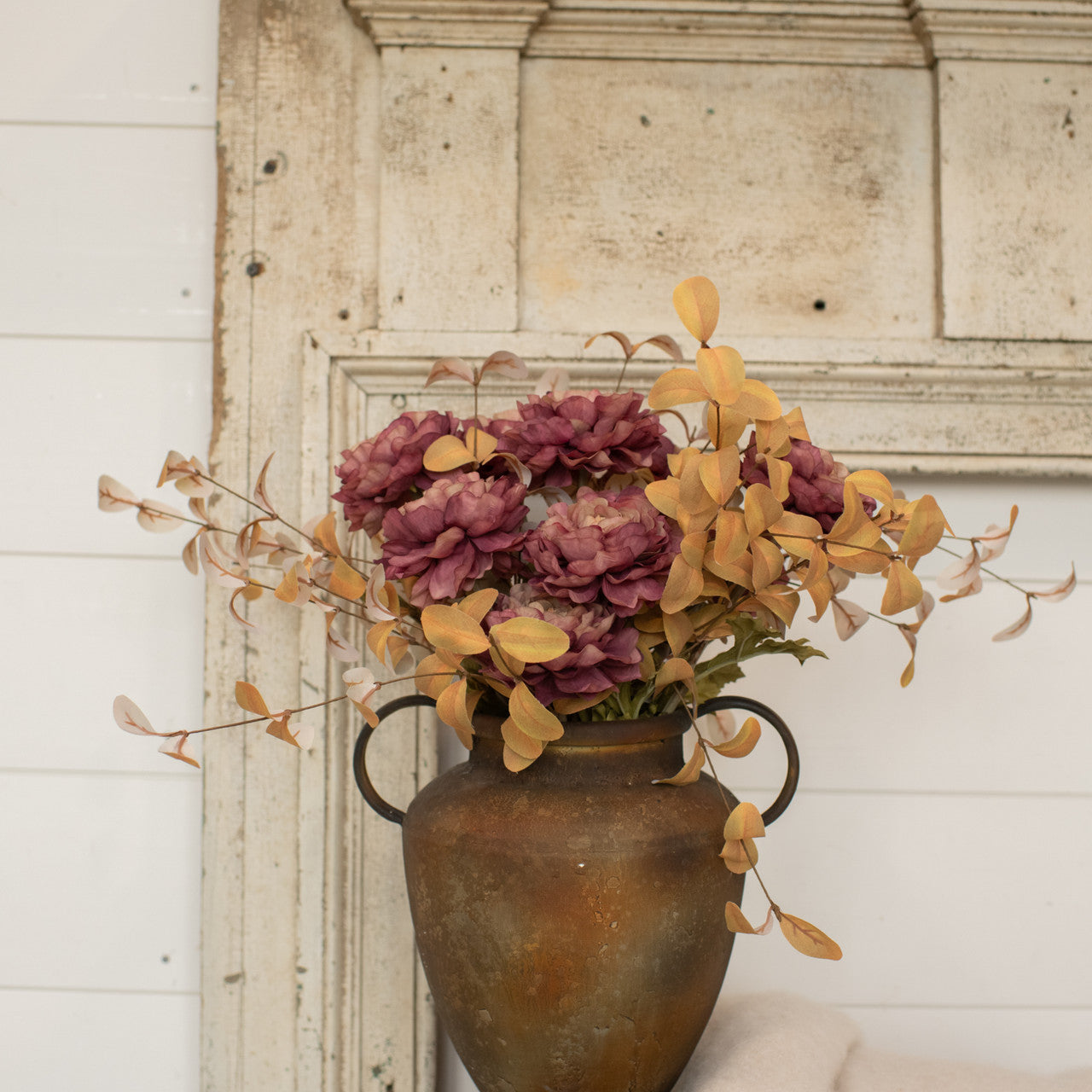 Sage Purple Peony Spray