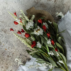 White & Red Heather Bush