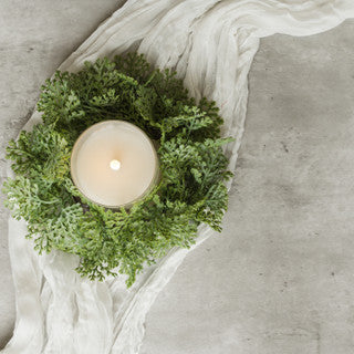 Crown Daisy Leaf Candle Ring