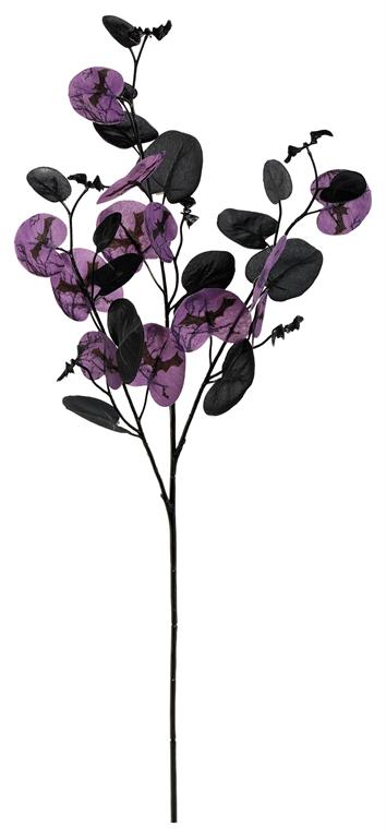 Black/Purple Eucalyptus {with bat silhouette}