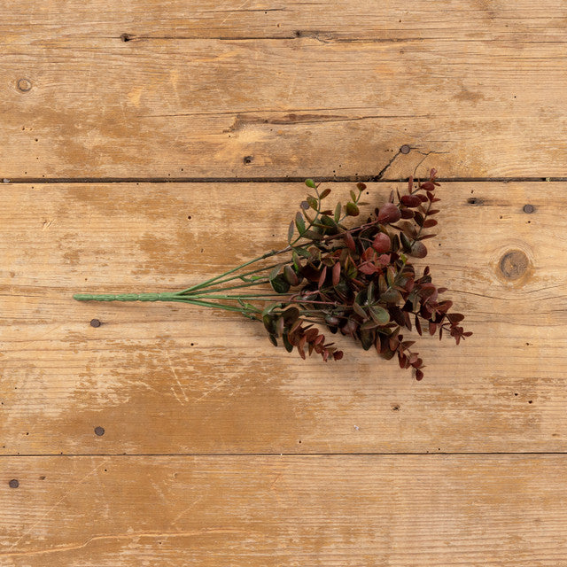 Maroon Eucalyptus Leaf Spray