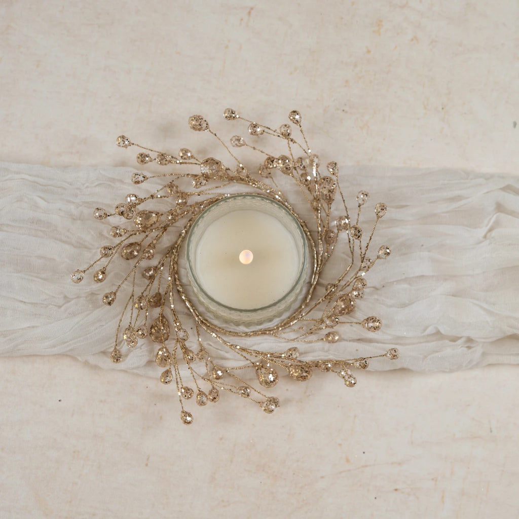 Crystal Candle Ring/Wreath