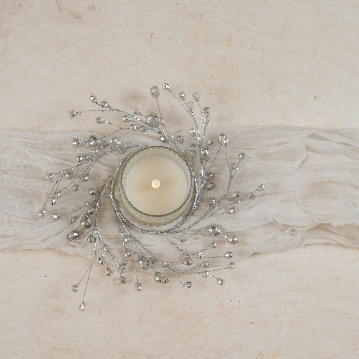 Crystal Candle Ring/Wreath