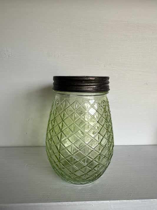 Vintage Green Jar