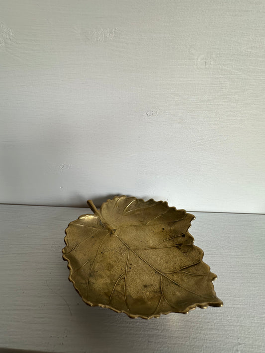 Vintage Brass Leaf