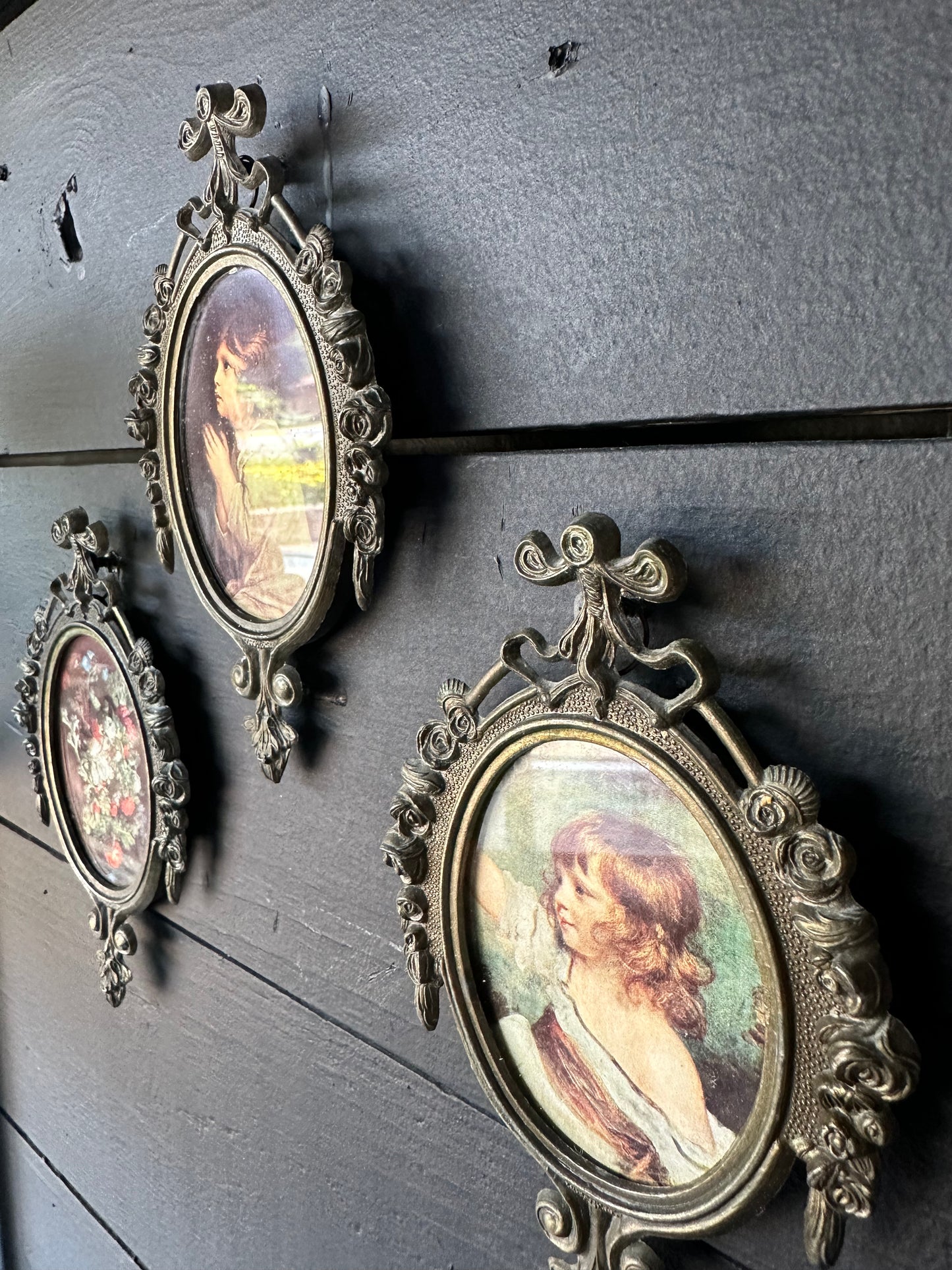 Small Vintage Italy Brass Frames