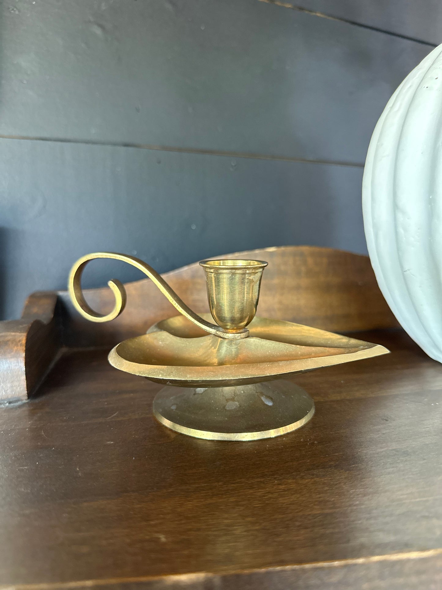 Vintage Brass Candle Holder