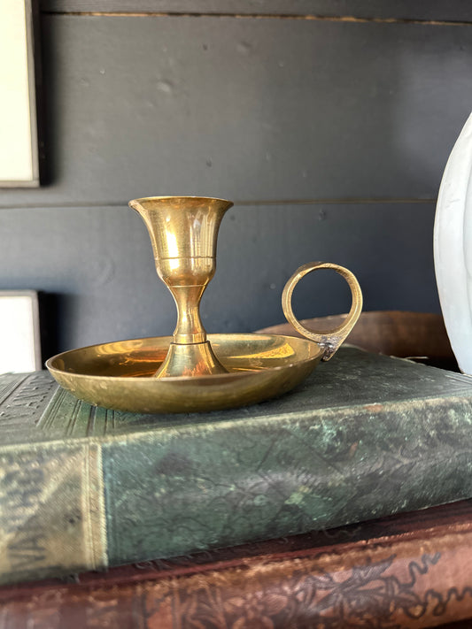 Vintage Brass Candle Holder