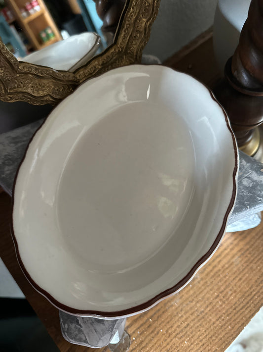 Vintage Oval China Plate