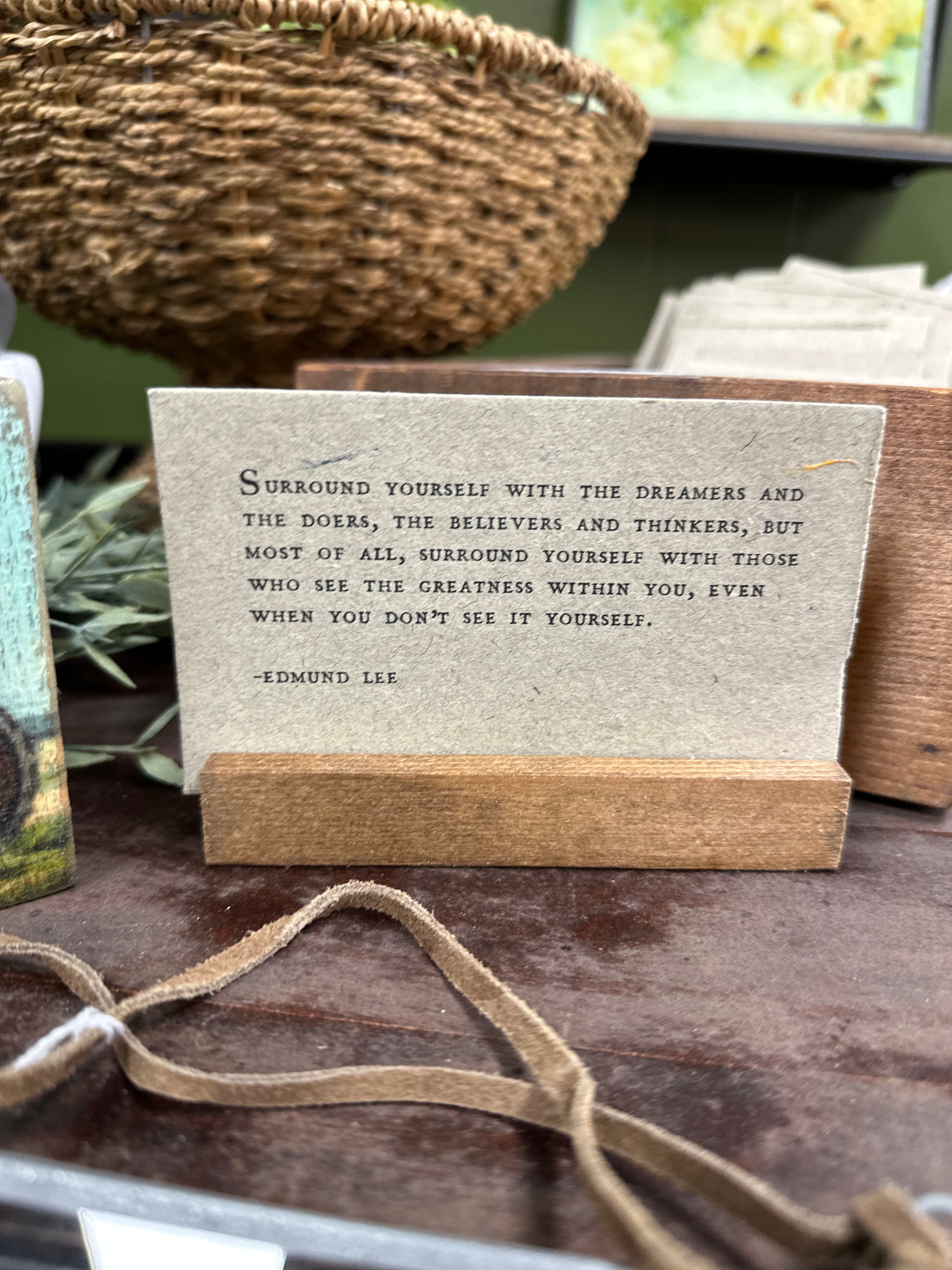 Wood Note Holder
