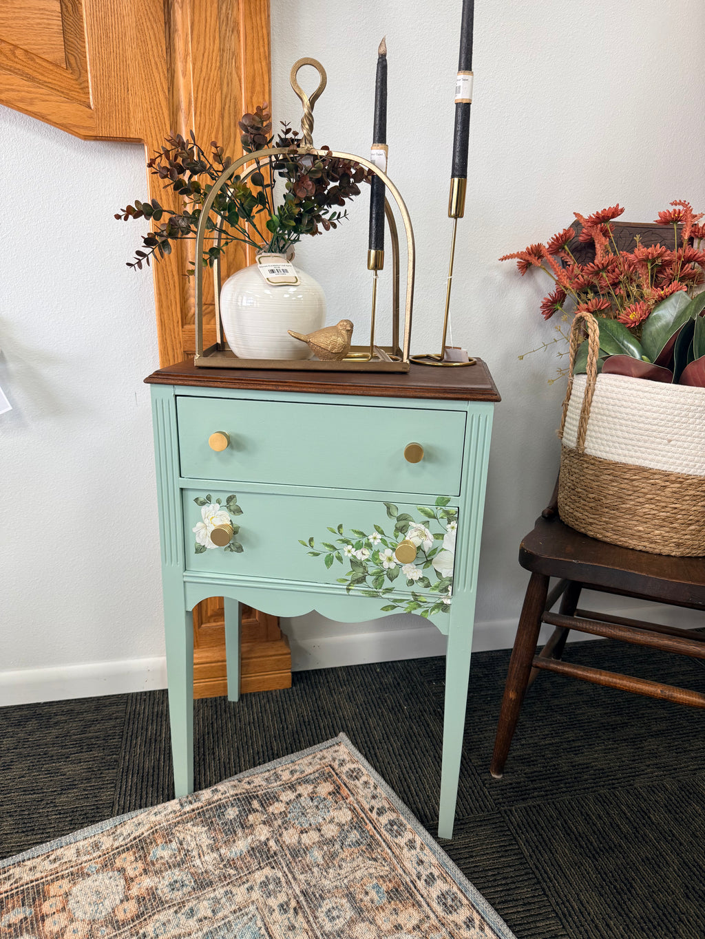 Painted Sewing Cabinet