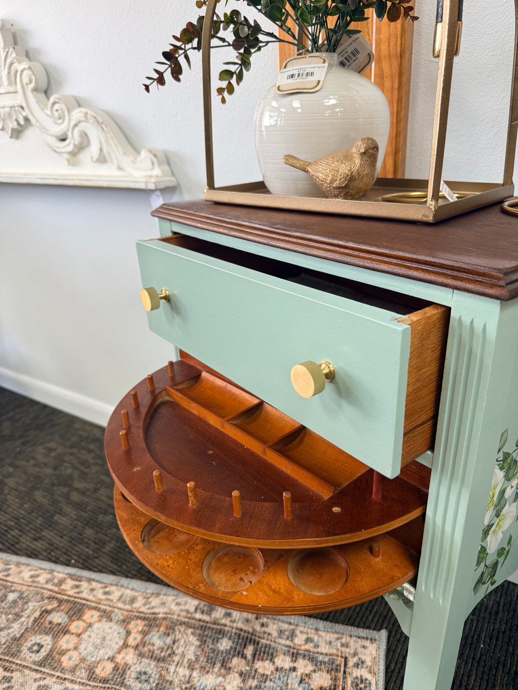Painted Sewing Cabinet