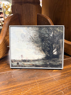 Zinc Finish Picture Frame w/Art
