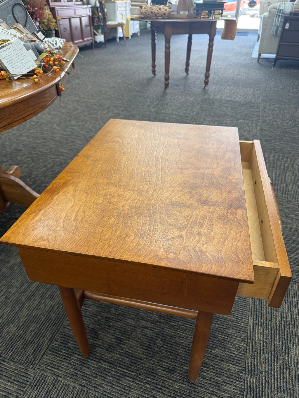Vintage Side Table with Drawer