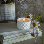 White 3D Flame Candle