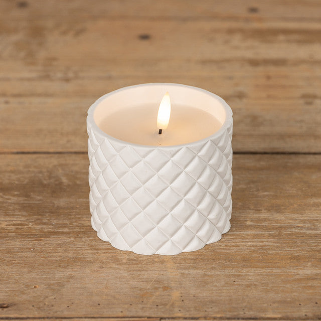 White 3D Flame Candle