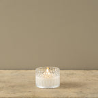 Faceted Glass 3D Flame Candle